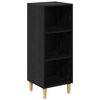 vidaXL Sideboard Sort eg 34,5 x 32,5 x 90 cm Konstrueret tr&aelig;