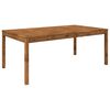 vidaXL Havemiddagstabel Naturfarvet 196 x 100,5 x 75 cm