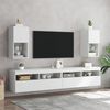 vidaXL tv-borde med LED-lys 2 stk. 30,5x30x60 cm hvid