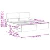 vidaXL Sengestel med skuffe Gr&aring; Sonoma 180 x 200 cm Konstrueret tr&aelig;