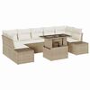 vidaXL Sofa S&aelig;t 8 stk. Beige og creme polyrattan