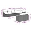 vidaXL sofas&aelig;t til haven 8 dele med hynder polyrattan beige