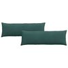 vidaXL Sofapuder 2 pcs M&oslash;rkegr&oslash;n 120 x 40 cm Velourstof