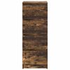 vidaXL skænk 37,5x35x99 cm konstrueret træ røget egetræsfarve