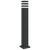 vidaXL udend&oslash;rs standerlampe 80 cm aluminium sort