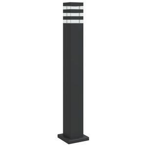 vidaXL udend&oslash;rs standerlampe 80 cm aluminium sort