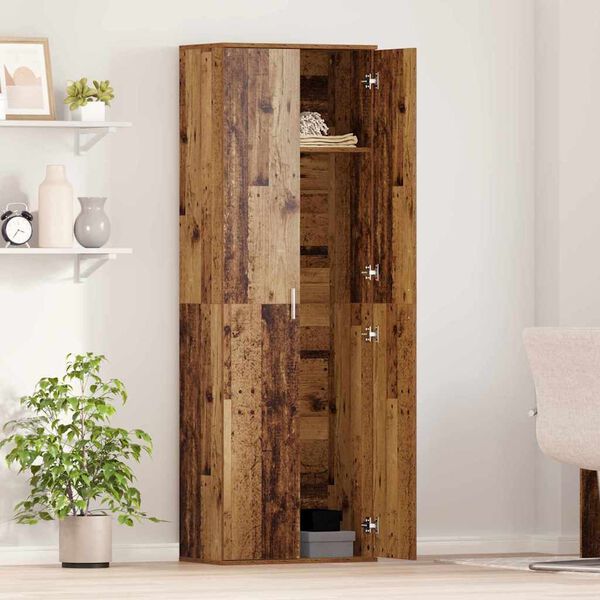 vidaXL Highboard Gammelt tr&aelig; 60 x 35 x 180 cm Konstrueret tr&aelig;