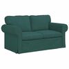 vidaXL Sofa 120cm 2 pcs M&oslash;rkegr&oslash;n Metal