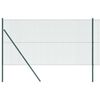 vidaXL Svejset tr&aring;dhegn jordfastg&oslash;relse 100 x 1 m PVC-belagt st&aring;l Gr&oslash;n