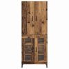 vidaXL Highboard Gammelt træ 69,5 x 34 x 180 cm Konstrueret træ