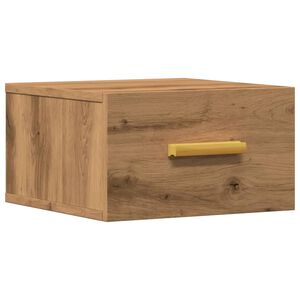 vidaXL v&aelig;gh&aelig;ngt sengebord 35x35x20 cm kunsteg