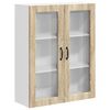 vidaXL V&aelig;gl&aring;gskab LUCCA Sonoma-eg 80 x 31 x 100 cm Konstrueret tr&aelig;