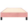 vidaXL Boxspring sengeramme 90x190 cm fl&oslash;jl pink