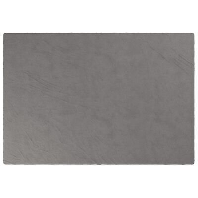 vidaXL tyngdetæppe med betræk 138x200 cm 6 kg stof grå