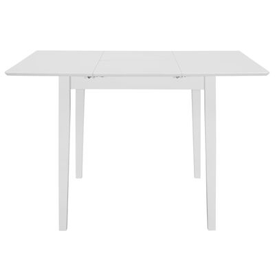 vidaXL udvideligt spisebord (80-120) x 80 x 74 cm MDF hvid