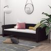 vidaXL daybed med madras og USB 90x200 cm stof sort