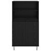 vidaXL Highboard Sort 60 x 36 x 110 cm Konstrueret tr&aelig;