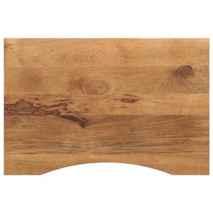 vidaXL bordplade med kurvet form 90x60x2,5 cm ru massivt mangotr&aelig;