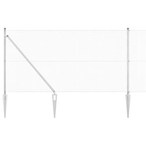 vidaXL Hegnsp&aelig;l S&oslash;lv 25 x 1 m (12 x 12 mm net) St&aring;l