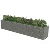 vidaXL gabion-højbed 540x90x100 cm galvaniseret stål
