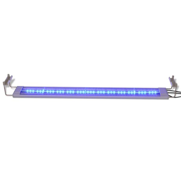 vidaXL LED-akvarielampe 80-90 cm IP67 aluminium
