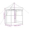 vidaXL Party Tent Bordeaux 200 x 200 x 306 cm Oxford stof