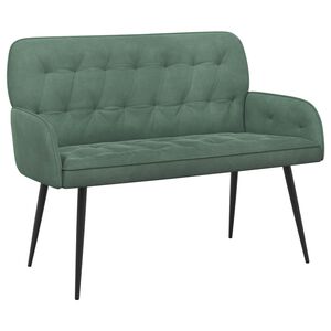 vidaXL 2-personers sofa med metalben 2-personers Havgr&oslash;n Fl&oslash;jl