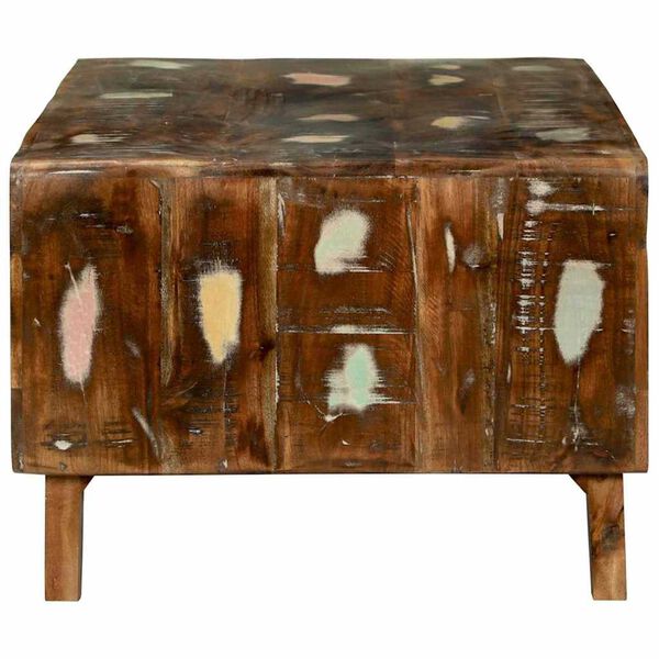 vidaXL Sofabord Flerfarvet 90 x 50 x 35 cm Solid genbrugs tr&aelig;