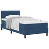 vidaXL Box spring seng med hovedg&aelig;rde Bl&aring; 90 x 200 cm Stof