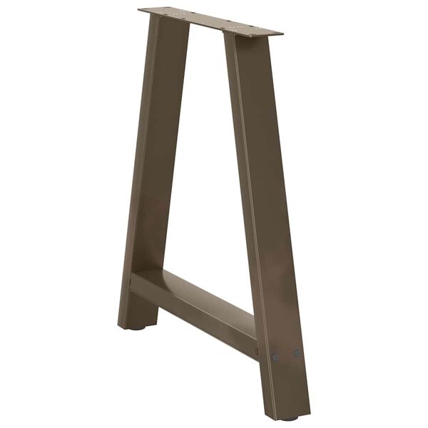 vidaXL spisebordsben A-formet 2 stk. 70 x (72-73) cm st&aring;l