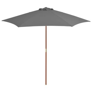 vidaXL parasol 270 cm tr&aelig;stang antracitgr&aring;