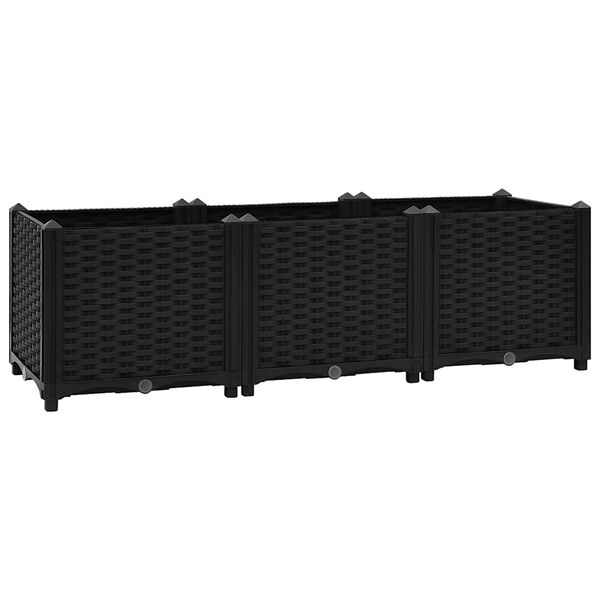 vidaXL højbed 120x40x38 cm polypropylen