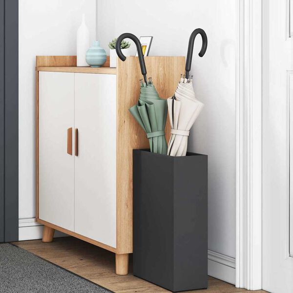 vidaXL Parasolfod Sort 28 x 12 x 41 cm St&aring;l