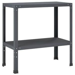 vidaXL Plantebord 100 x 40 x 80 cm Pulverlakeret st&aring;l Antracit