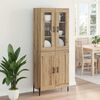 vidaXL Highboard Artisan Egetr&aelig; 69,5 x 34 x 180 cm Konstrueret tr&aelig;