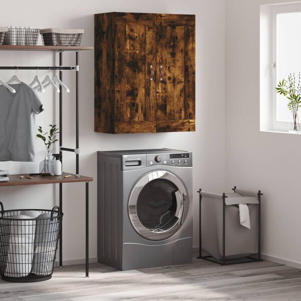 vidaXL v&aelig;gskab 69,5x34x90 cm konstrueret tr&aelig; r&oslash;get sonoma-eg