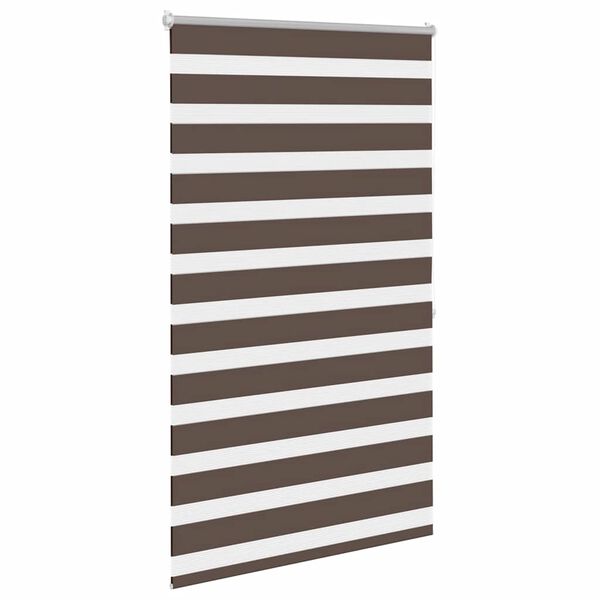 vidaXL Rullegardin i zebradesign 80 x 175 cm kaffefarvet