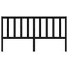 vidaXL sengeg&aelig;rde 186x4x100 cm massivt fyrretr&aelig; sort