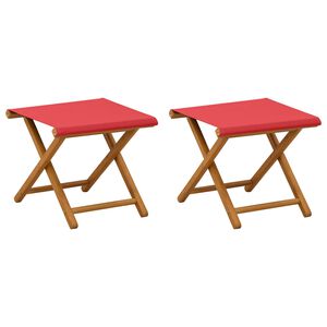 vidaXL Havestol 2 pcs Massiv Eucalyptus Tr&aelig; R&oslash;d