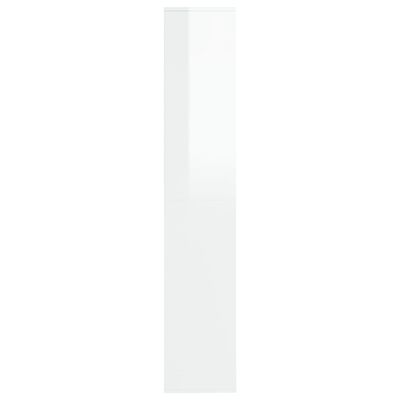 vidaXL skoreol 54 x 34 x 183 cm spånplade hvid højglans