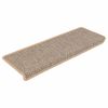 vidaXL selvkl&aelig;bende trappem&aring;tter 30stk. 65x21x4cm sisal-look lys beige