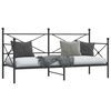 vidaXL daybed uden madras 80x200 cm st&aring;l sort