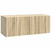 vidaXL V&aelig;gh&aelig;ngt TV-skab 78,5 x 31 x 30 cm Sonoma-eg Konstrueret tr&aelig;