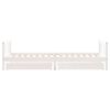 vidaXL sengeramme til juniorseng m. skuffer 90x200 cm massivt fyr hvid