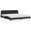 vidaXL sengeramme Dover 200x200 cm stof sort
