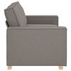 vidaXL 2-personers sofa taupe 140 cm stof