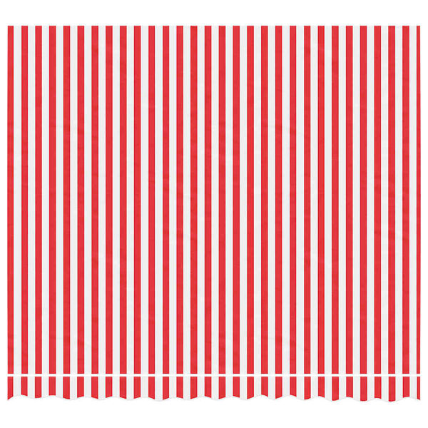 vidaXL markisedug 3x2,5 m stribet rød og hvid