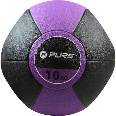 Pure2Improve medicinbold med håndtag 10 kg lilla