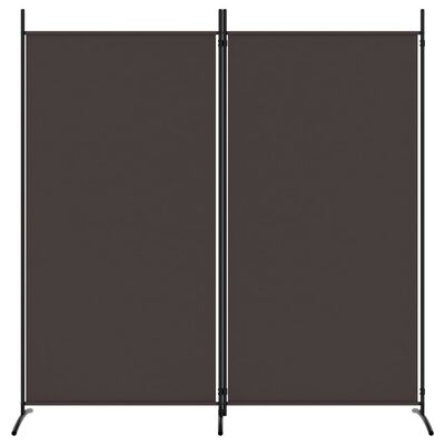 vidaXL 2-panels rumdeler 175x180 cm stof brun