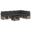 vidaXL Havesofa S&aelig;t 8 stk. Gr&aring; polyrattan